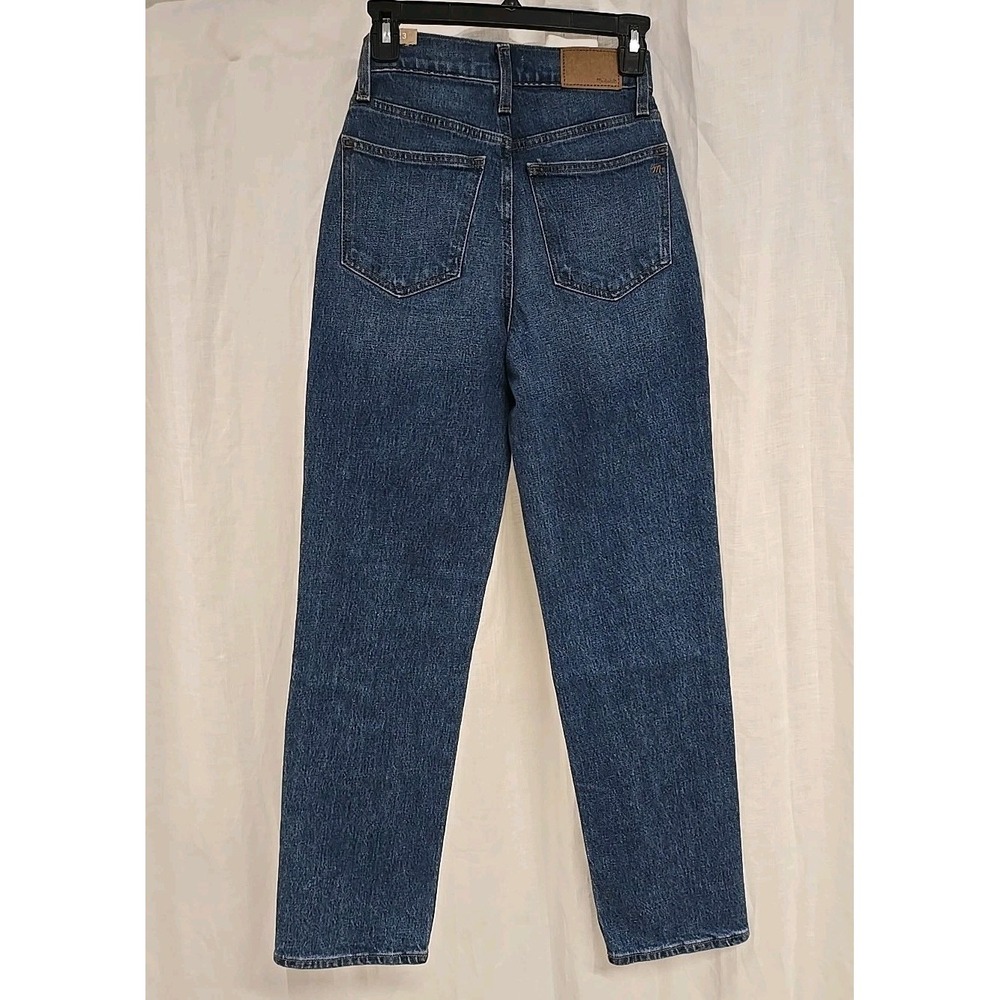 MADEWELL Perfect Vintage Straight Jean High‎ Waisted Blue Medium Wash Women's 23 - Picture 3 of 11
